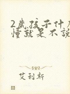 2岁孩子什么都懂就是不说话