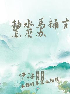 抽水马桶有臭味怎么办