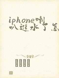 iphone喇叭进水了怎么处理比较好