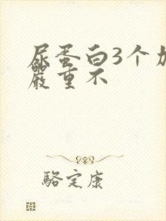 尿蛋白3个加号严重不