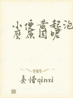 小便黄起泡是什么原因呢