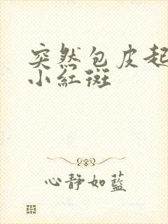 突然包皮起一些小红斑