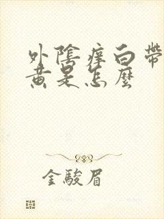 外阴痒白带有点黄是怎么