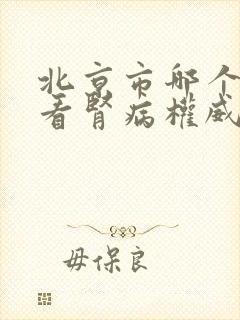 北京市哪个医院看肾病权威