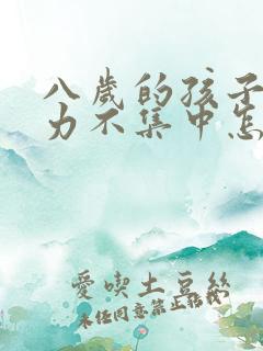 八岁的孩子专注力不集中怎么办