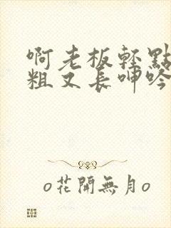 啊老板轻点灬又粗又长呻吟