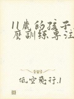 11岁的孩子怎么训练专注力