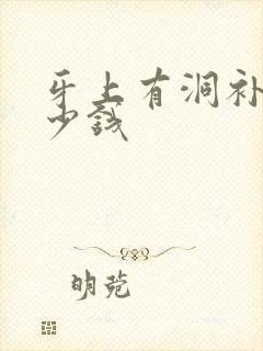 牙上有洞补牙多少钱