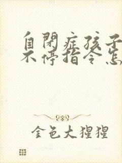 自闭症孩子乱跑不停指令怎么办