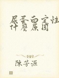 尿蛋白定性高是什么原因