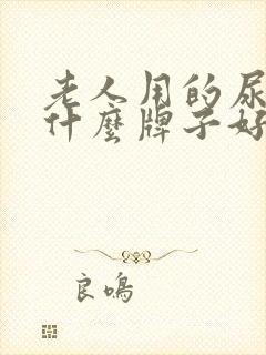 老人用的尿不湿什么牌子好