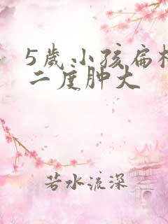 5岁小孩扁桃体二度肿大