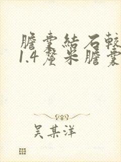 胆囊结石较大的1.4厘米胆囊壁多发结石