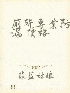 厕所专业防水补漏 价格