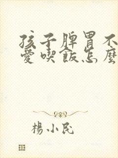 孩子脾胃不好不爱吃饭怎么调养