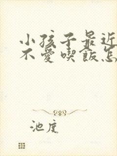 小孩子最近老是不爱吃饭怎么办