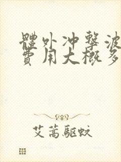 体外冲击波碎石费用大概多少钱一次