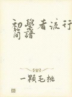 初学者流行歌曲简谱