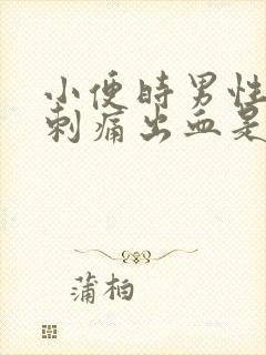 小便时男性尿道刺痛出血是怎么回事