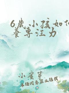 6岁小孩如何培养专注力