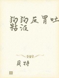 狗狗反胃吐白色粘液