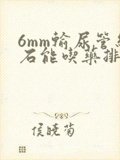 6mm输尿管结石能吃药排出吗