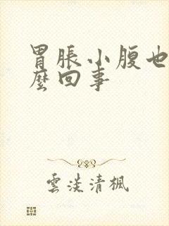 胃胀小腹也胀怎么回事