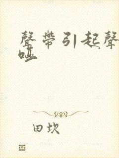 声带引起声音沙哑