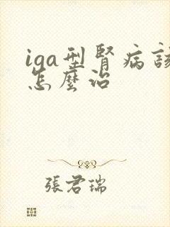 iga型肾病该怎么治