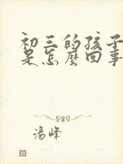 初三的孩子厌学是怎么回事