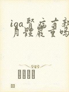 iga肾病有新月体严重吗