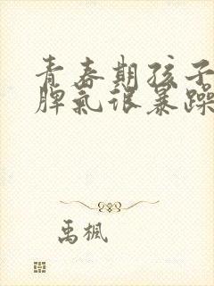 青春期孩子叛逆脾气很暴躁应该怎么管