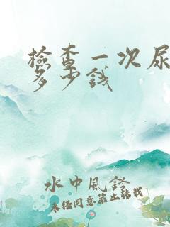 检查一次尿酸要多少钱