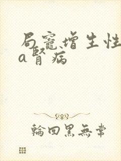 局灶增生性iga肾病