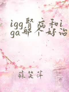 igg肾病和iga哪个好治疗