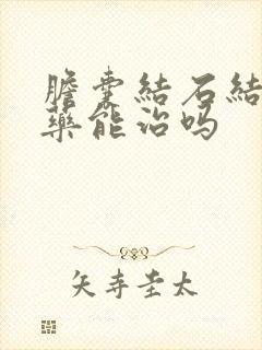 胆囊结石结石吃药能治吗