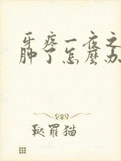 牙疼一夜之间脸肿了怎么办