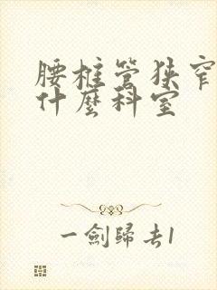 腰椎管狭窄属于什么科室