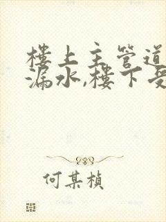 楼上主管道破裂漏水,楼下受损由谁负责