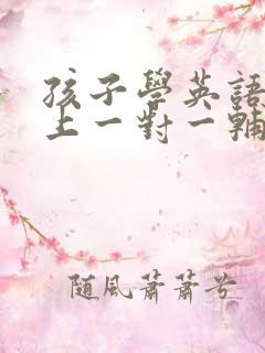 孩子学英语课线上一对一辅导