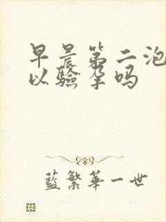 早晨第二泡尿可以验孕吗