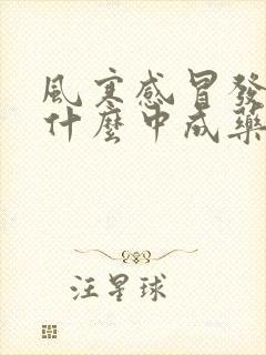 风寒感冒发烧吃什么中成药