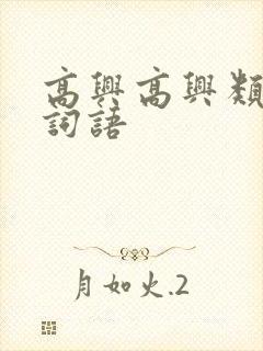 高兴高兴类似的词语