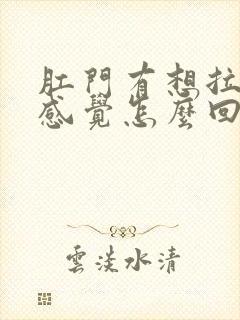 肛门有想拉屎的感觉怎么回事