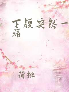 下腹突然一阵刺痛