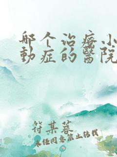 哪个治疗小儿多动症的医院好