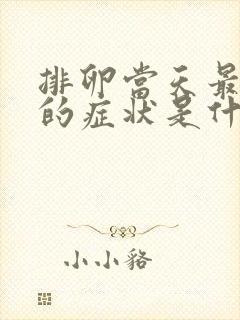 排卵当天最明显的症状是什么