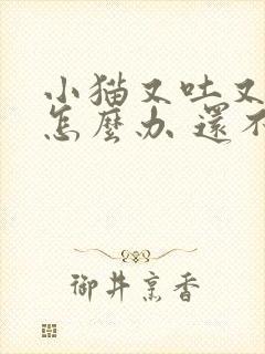 小猫又吐又拉稀怎么办 还不吃东西