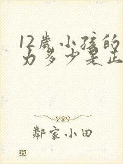 12岁小孩的视力多少是正常