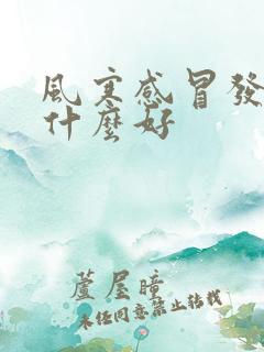 风寒感冒发烧吃什么好